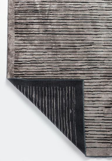 Black & Grey Stripes Utopia  Living Room Rug