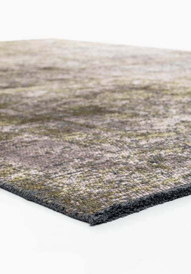 Enchantres Grey & Green Vintage Living Room Rug