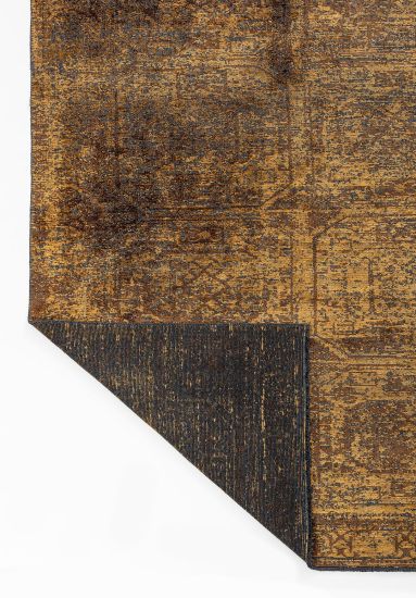 Enchantres Grey & Yellow Vintage Living Room Rug