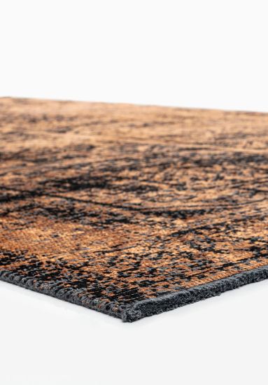 Enchantres Grey & Black Vintage Living Room Rug
