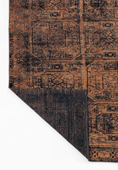 Enchantres Grey & Black Vintage Living Room Rug
