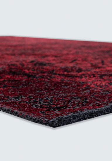 Vintage Black & Red Enchantres Area Rug