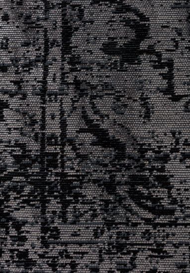 Eclog Grey & Black Vintage Dining Room Rug