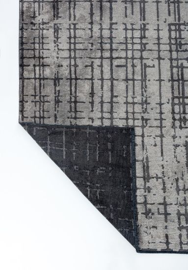 Grey Summit Stripes Living Room Rug