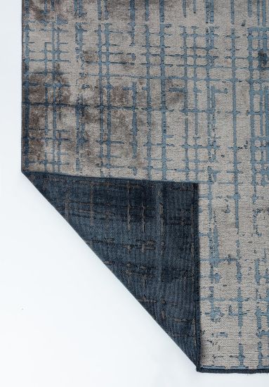 Summit Blue & Grey Stripes Area Rug