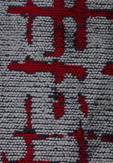 Red & Grey Summit Stripes Indoor Outdoor Rug