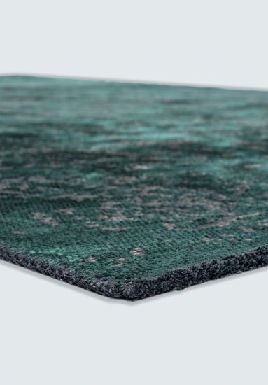 VIntage Green Cennog Living Room Rug