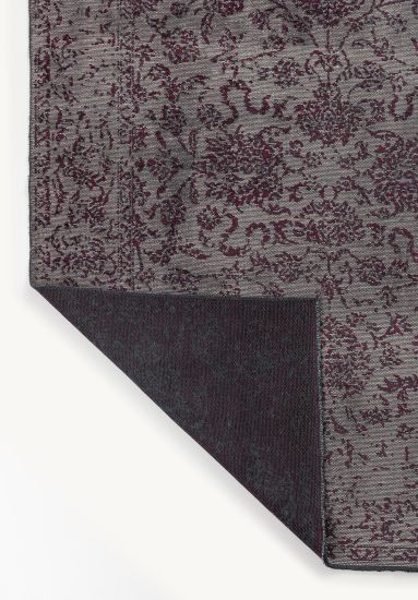 Cennog Grey & Red Vintage Area Rug