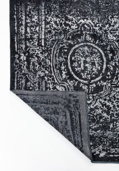 Kelpie Black Vintage Outdoor Rug