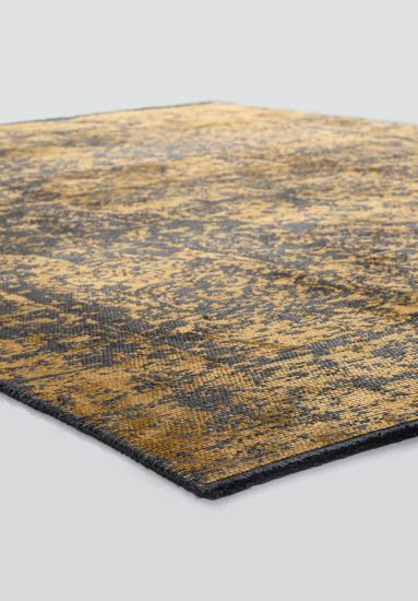 Moorland Yellow Vintage Living Room Rug