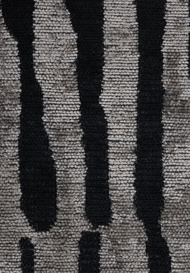 Dazzlingly Grey & Black Stripes Living Room Rug