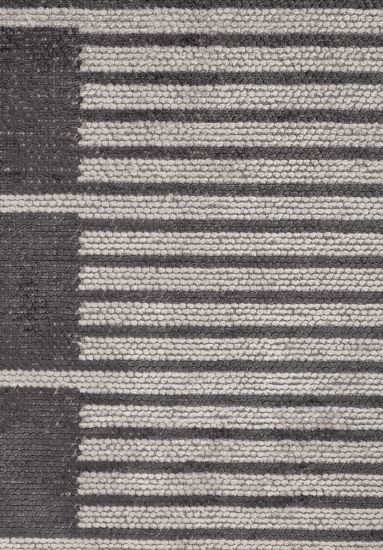 Filigree Cream & Grey Stripes Modern Rug