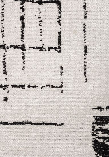 Medallion Cream Stripes Bedroom Rug