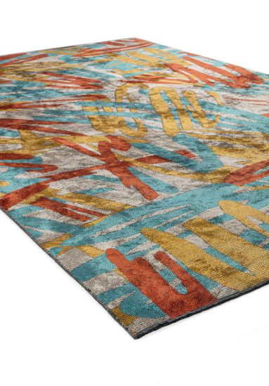 Gleeful Multicolour Abstract Outdoor Rug