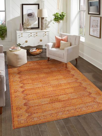 Antik75 Orange Kilim Indoor Rug