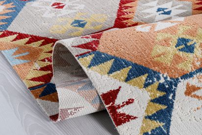 Antiq75 Multicolour Modern Trellis Area Rug