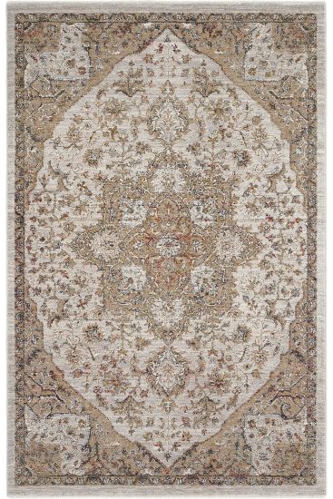 Hanedan85 Beige Cream Modern Persian & Oriental Area Rug