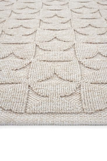 Mirage85 Beige Scandi Patterned Outdoor Area Rug