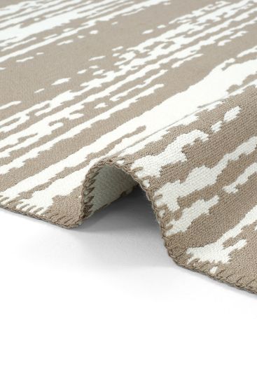Lovely85 Brown Cream Modern Abstract Area Rug