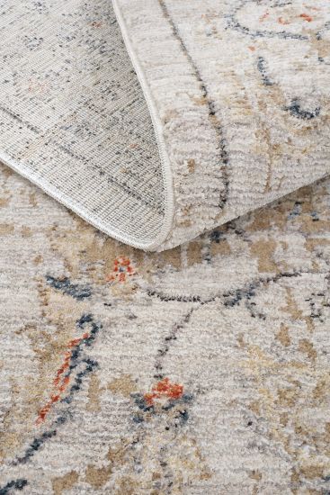 Hanedan85 Beige Cream Modern Persian & Oriental Living Room Rug