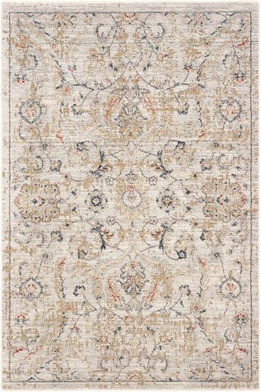 Hanedan85 Beige Cream Modern Persian & Oriental Living Room Rug