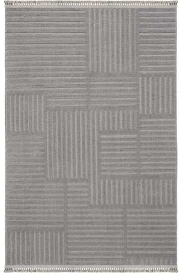 Oliver85 Grey Scandi Geometric Indoor Rug