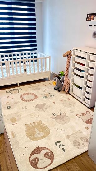 Klein85 Kids Cream Beige Area Rug