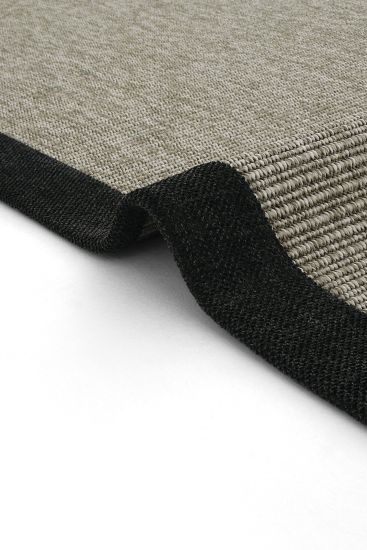 Sisal85 Grey Black Bordered Jute & Sisal Outdoor Area Rug