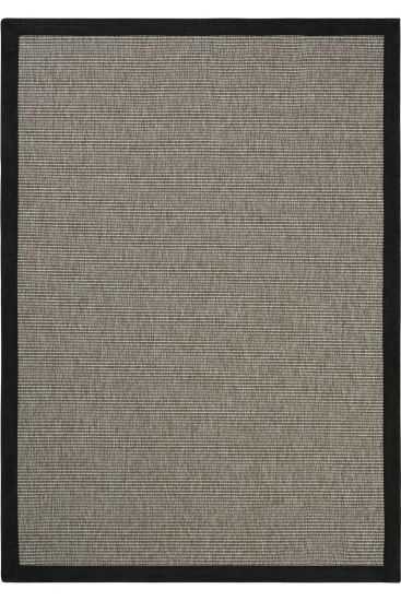 Sisal85 Grey Black Bordered Jute & Sisal Outdoor Area Rug