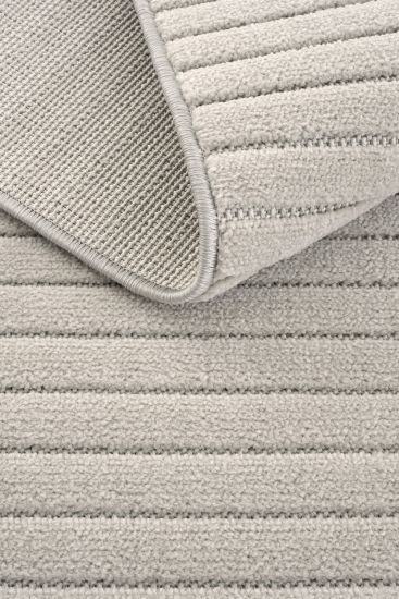 Oliver85 Grey Modern Stripes Bedroom Rug