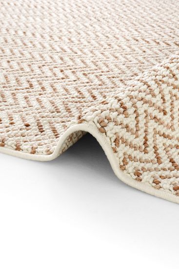 Olinda85 Cream Beige Modern Chevron Living Room Rug