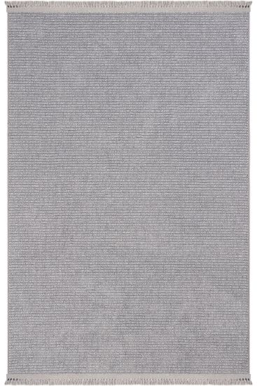 Olinda85 Grey Scandi Plain Living Room Rug