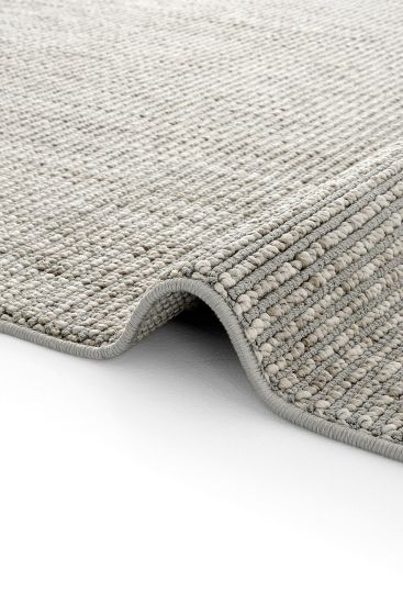 Olinda85 Grey Scandi Plain Bedroom Rug