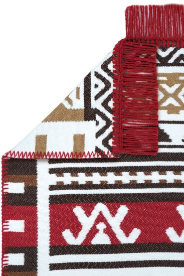 Lovely85 Multicolour Kilim Bohemian Indoor Rug