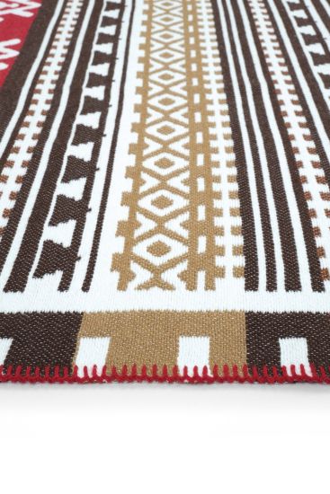 Lovely85 Multicolour Kilim Bohemian Indoor Rug