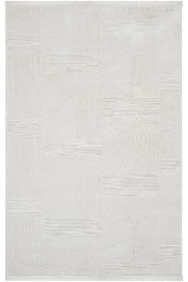 Nevada85 Cream Beige Modern Plain Area Rug