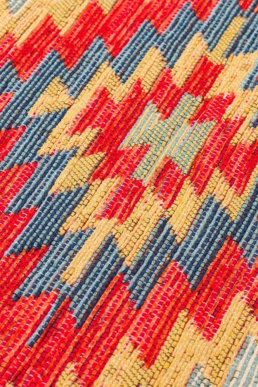 Beykoz85 Modern Geometric Multicolour Bedroom Rug