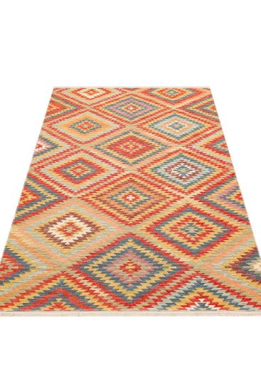 Beykoz85 Modern Geometric Multicolour Bedroom Rug