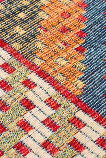 Beykoz85 Multicolour Geometric Bordered Area Rug
