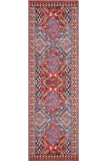 Beylerbeyi85 Multicolour Oriental Bordered Area Rug