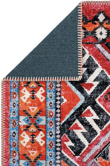 Beylerbeyi85 Multicolour Oriental Bordered Area Rug