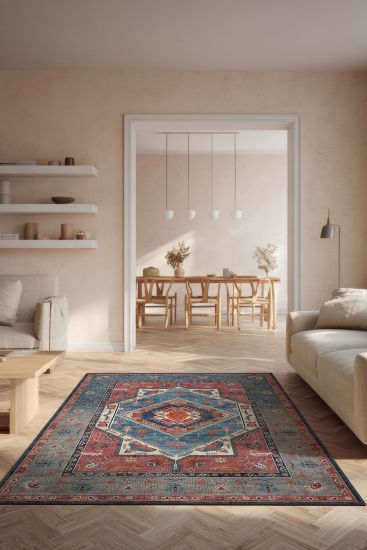 Beylerbeyi85 Multicolour Modern Oriental Area Rug