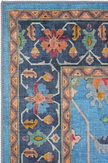Beylerbeyi85 Multicolour Modern Oriental Bedroom Rug