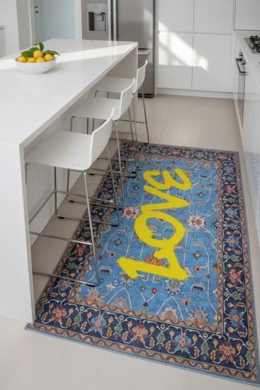 Daisy85 Multicolour Modern Patterned Living Room Rug