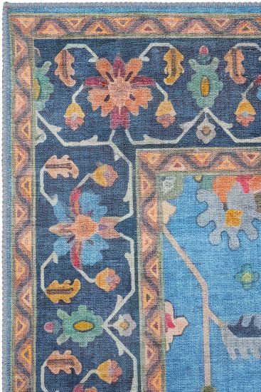 Daisy85 Multicolour Modern Patterned Living Room Rug