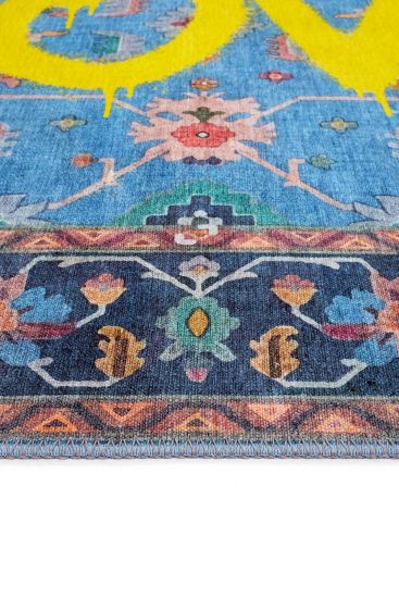 Daisy85 Multicolour Modern Patterned Living Room Rug