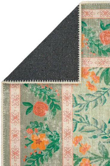 Daisy85 Multicolour Oriental Bordered Bedroom Rug