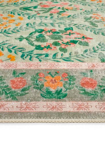 Daisy85 Multicolour Oriental Bordered Bedroom Rug