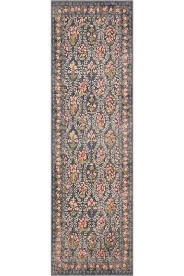 Daisy85 Oriental Bordered Multicolour Living Room Rug