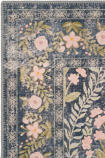 Daisy85 Oriental Bordered Multicolour Living Room Rug